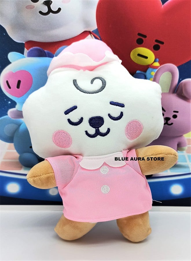 Blue Aura BTS Plush Toy RJ 20CM Goodnight Version BT21 Standing Stuffed Plush Toy Plushie (RJ Night) - Image 4